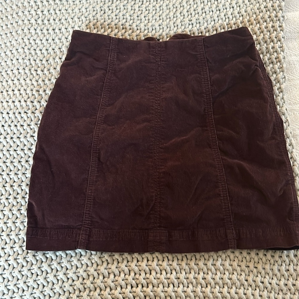 Free People Modern Femme Corduroy Mini Skirt (size 4)